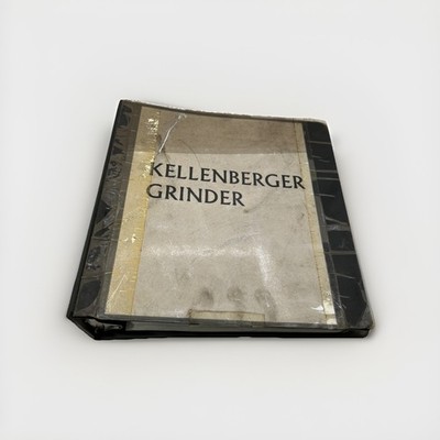 Kellenberger Instruction Manual For Precision Universal Grinder 1500 U