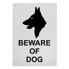 Beware Of Dog Sign, 8.5 x 11 in" OSHA Compliant Beware of Dog Sign