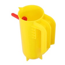 (Yellow)Lamb Milk Feeder Bottle 800ML Scale Accurate Quantitative Small Anima▏