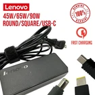 Genuine Lenovo 45W 65W 90W AC Adapter Charger Power Thinkpad Square Round USB-C
