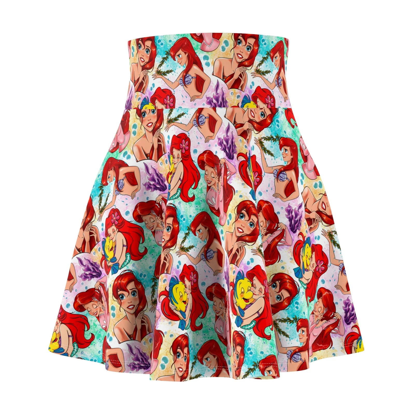Little Mermaid Women's Skater Skirt, Gift for Her