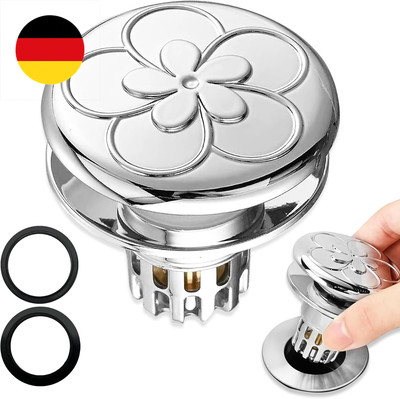 1 Stück Pop Up Abflusssieb, Upgraded Bathroom Sink Plug, ABS Drain Plug Universe
