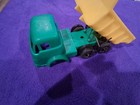 Vintage Processed Plastics Green And Yellow Dump Truck Missing Front Tires  — photo 1