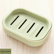 Double Layer Soap Dish Holder Plastic Drain Storage Box Bathroom Rack Plate USA
