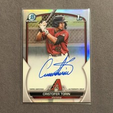 2023 Bowman Chrome - Cristofer Torin #CPA-CT Refractor /499 (AU, RC)