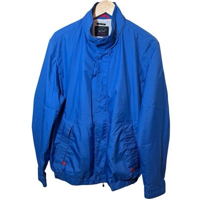 Paul & Shark Yachting Vibrant Blue Windbreaker Jacket Size L