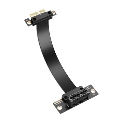 PCIe 4.0 X1 Extension Cable 90 Degree PCI-E 1X Male to Female Riser Cable (10CM)