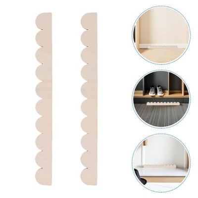 16 Pcs Schranktürrahmen Aus Holz Gewellte Zierleiste Dekorative Holzverkleidung
