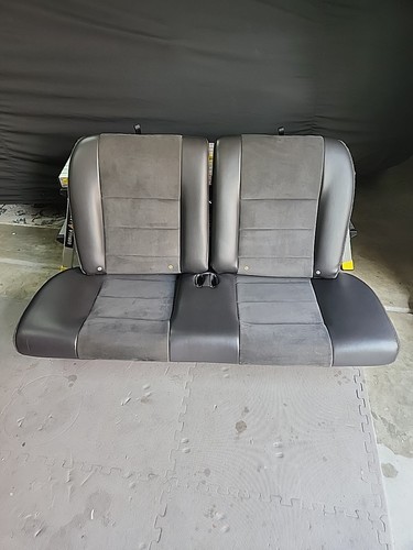 2003-2004 Ford Mustang Cobra Coupe Rear Upper Lower Seats OEM Black Suede SVT 04