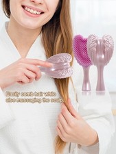 Anti Tangle Hair Brush Angel Hairdressing Tools Cute Massage Comb Wet & Dry Hair