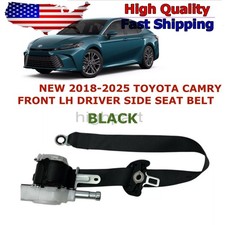 For 2018-2025 Toyota Camry Front Left Side Seat Belt Replacement Black For 2018-2025 Toyota Camry Front Left Side Seat Belt Replacement Black