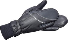 Riders Trend Unisex Winter Reithandschuhe Fäustlinge Futter Leder Warm, L 10 cm