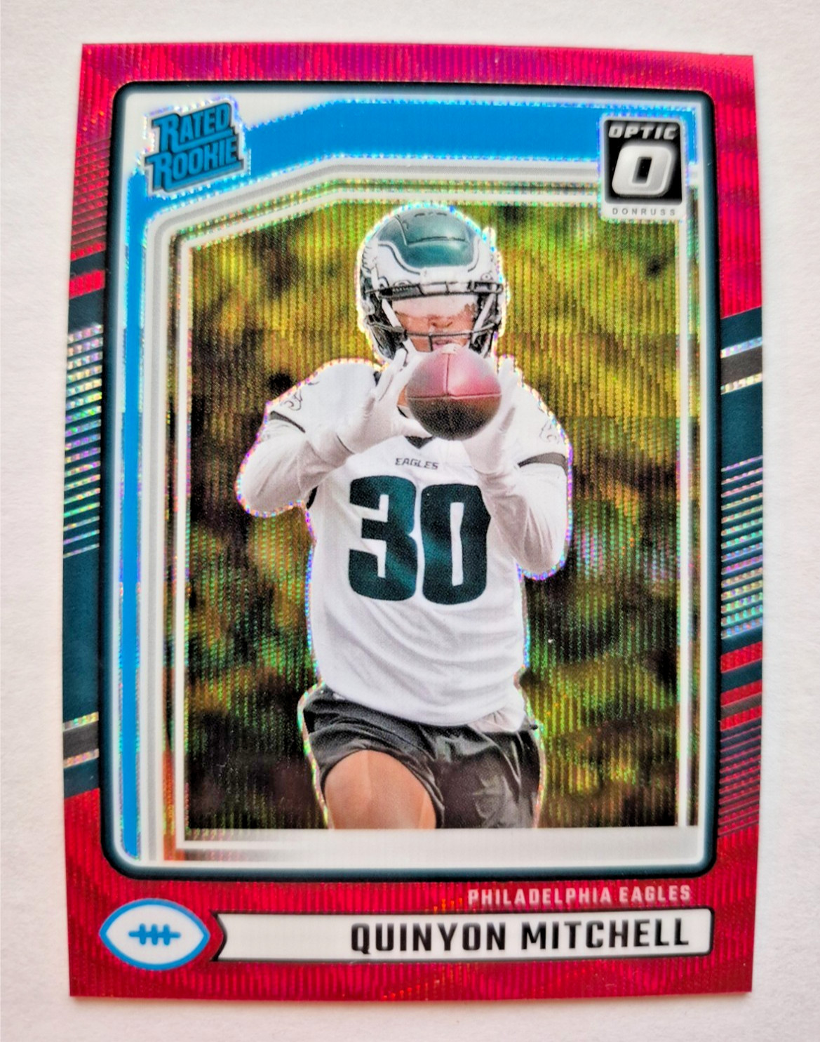 Quinyon Mitchell Panini Donruss #361 Optic Preview-Red Wave