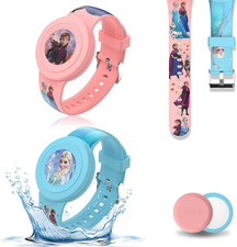2 Braccialetti per Bambini Impermeabili per Airtag, Simpatico Cartone Animato Re