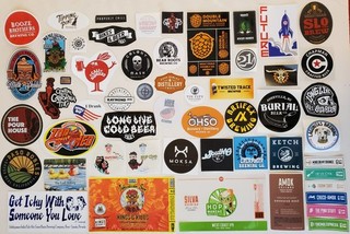 74 DIF. STICKER MICRO CRAFT BEER IPA ALE BREWING TAP ROOM BAR REEFER CAR CALIF &