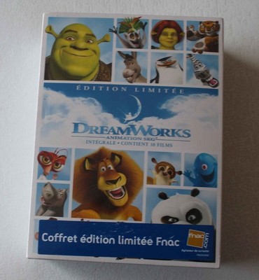 Dreamworks - komplette 10 Filme, Shrek Madagascar Kunfu Panda ect, DVD Box