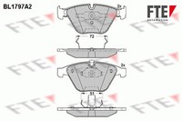 FTE Bremsbelagsatz Scheibenbremse 9010369 FüR BMW 5Er E60 Touring E61 7Er E65