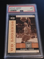 2003 Upper Deck Legends Throwback #14 Michael Jordan PSA 9 MINT HOF BULLS GOAT