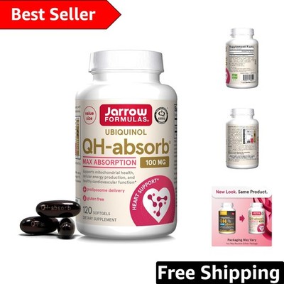 QH-Absorb 100mg Ubiquinol - 120 Gluten Free Softgels for Cardiovascular Wellness
