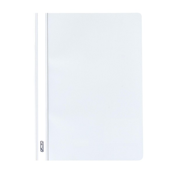 Herlitz Schnellhefter A4 Pp Weiß Vorderdeckel Transparent Beschriftungsstreifen-image