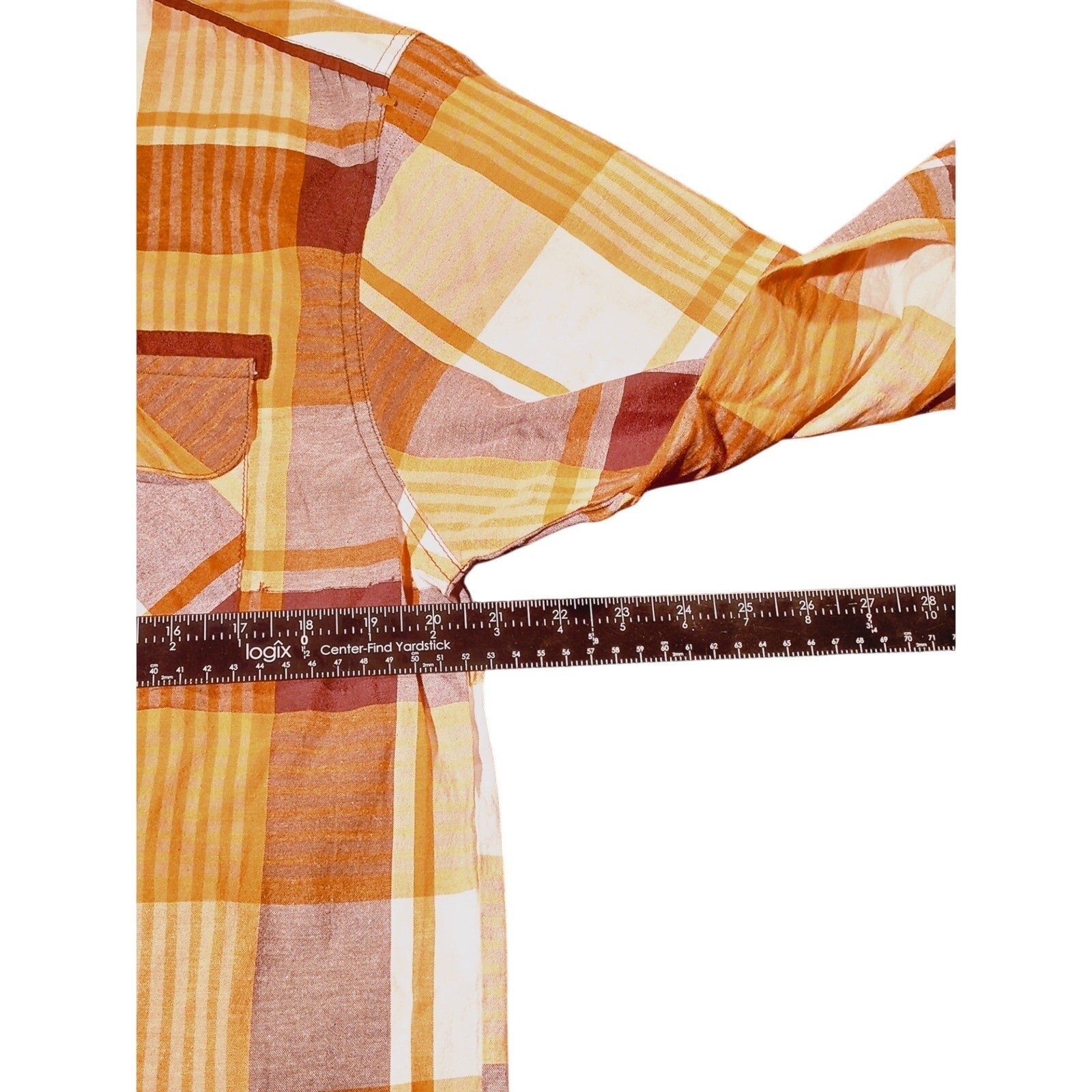 Evolution Design Shirt Button Down Plaid Long Sle… - image 11