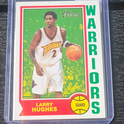 2001-02 Topps Heritage Larry Hughes Golden State Warriors Basketball Card #62