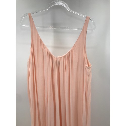 Hatch Peach Sleeveless Maxi Maternity Dress One Size Pleated Flowy - Picture 2 of 7