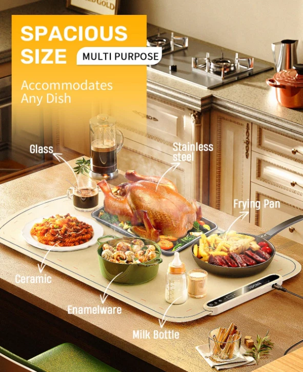 Alfombra calculadora eléctrica con 7 niveles y apagado automático para comida Foto 4 de 4