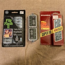 GE Sylvania Vintage Flip flash Flashbulb Bars Set Of Four NOS