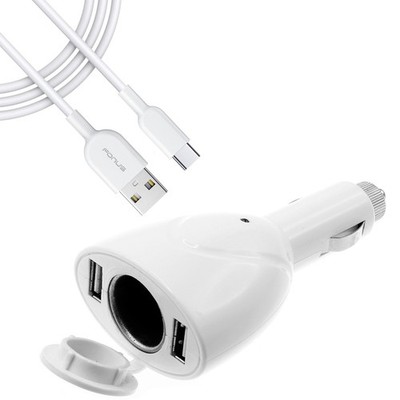For Galaxy S23/S24/S25/Plus/Ultra/Edge - 2-Port USB Charger 6ft Type-C Cable
