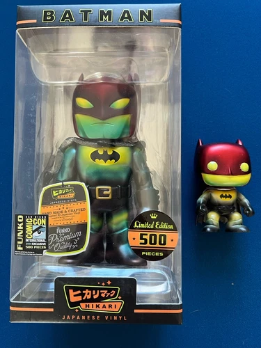 Funko/Mindstyle Hikari Vinyl SDCC 2014 Red Rain LE500 Batman w/ Custom Pop NEW