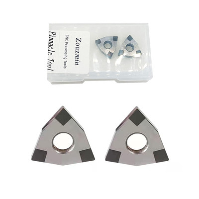 2Pcs WNMG431/WNMG080404 CBN-6 Cubic Boron Nitride Suitable for High Speed Finish