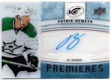 2014-15 Upper Deck Ice Premieres Auto PATRIK NEMETH #IPA-PN Stars UD RC Rookie