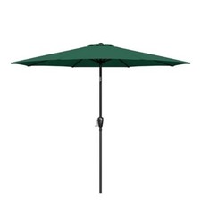 1 or 2 Pack 7.5ft or 9ft Umbrella Push Button Tilt/Crank Outdoor Garden Green