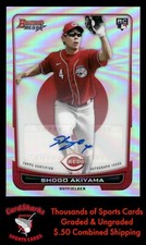 2020  Bowman's Best #DB-4 Shogo Akiyama Decade's Best #25/99 Auto Cin. Reds