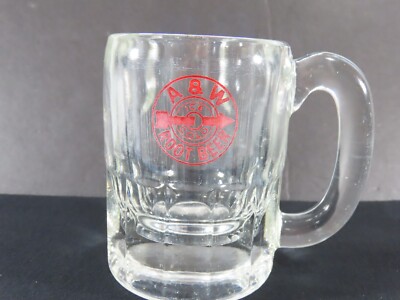 A & W Root Beer Mug 4.5''H Glass Vintage C2150