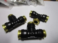 3/8" Tube Nylon Push-to-Connect DOT Union Tee QTY 3