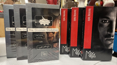 Maya Lot Of 6 Learning Tools and The Gnomon Workshop VHS 2000 (FC83-2Q3755