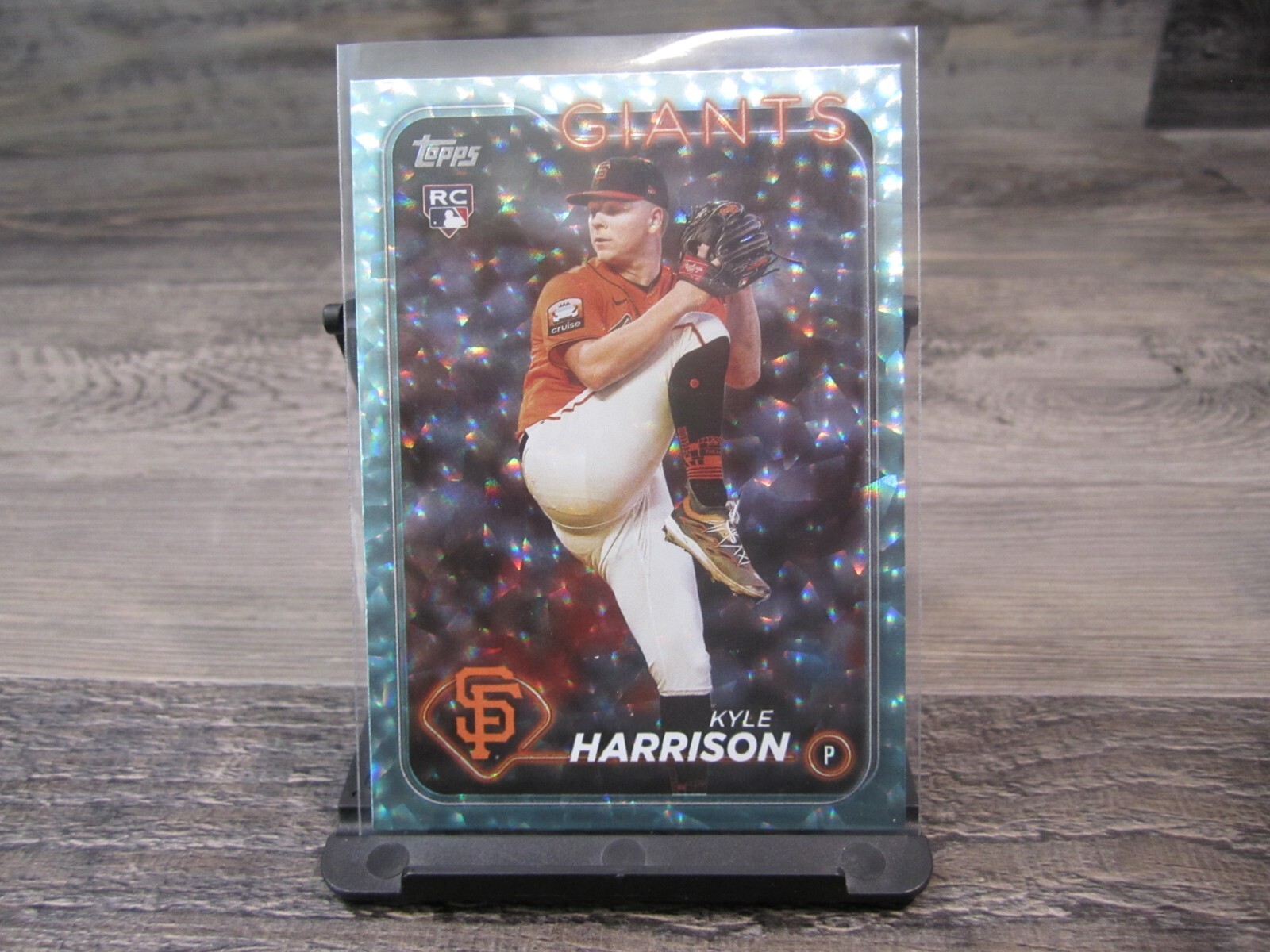2024 Topps Series 2 KYLE HARRISON RC #667 Aqua Crackle Teal Ice Foil /399 Giants