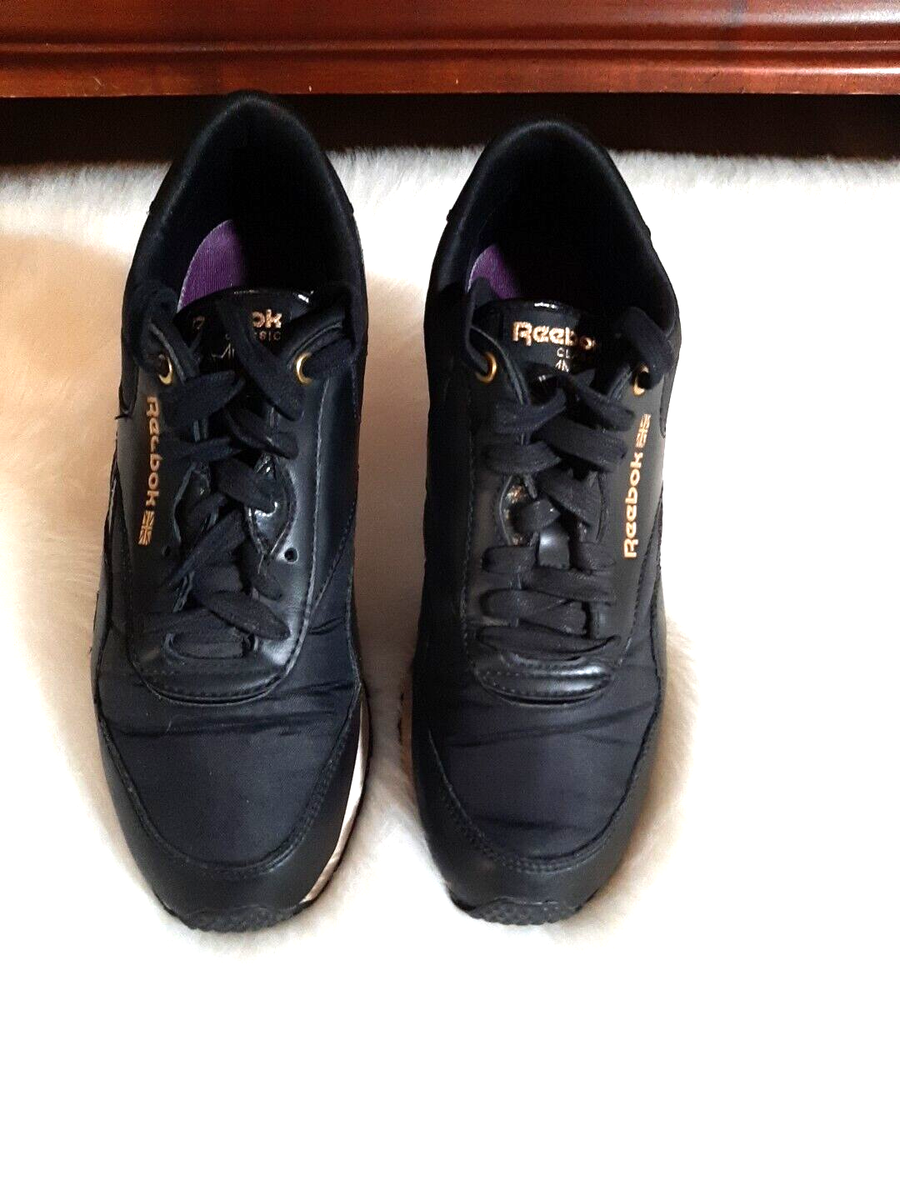 REEBOK ALICIA KEYS Women's Size Sneakers Black/Gold Studded