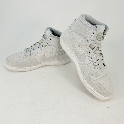 Jordan 1 Retro AJKO Mens Shoes, Size 10.5 Pure Platinum, Quilted, 638471-004