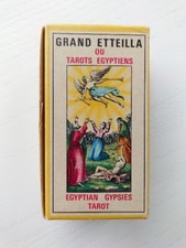 Grand Ettellia Egyptian Gypsies Tarot B.P Grimaud Made In France 1969 RARE
