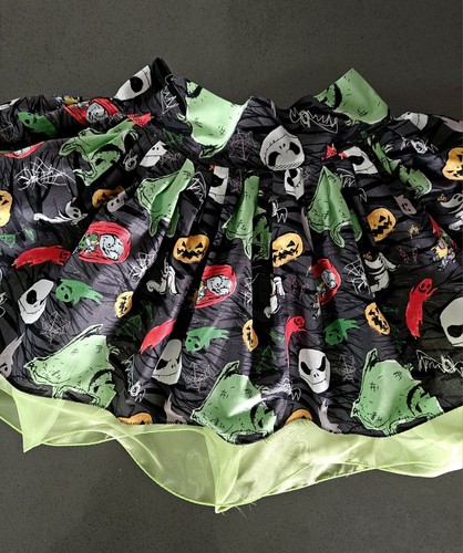 New Girls Nightmare Before Christmas Disney Oggie boogie Jack Skirt size 7-8 - Picture 4 of 6