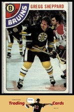 1978-79 Topps #18 Gregg Sheppard Boston Bruins Hockey Card VG