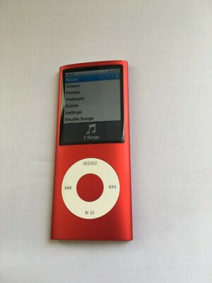 超希少 Apple iPod nano 第4世代  8GB RED 新品近い Apple iPod Nano 8GB (Product Red) Special Edition (PB751LL/A