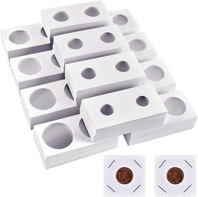 Coin Holders Cardboard Coins Flips 2X2 12 Size Coin Collection Supplies 600 Pcs
