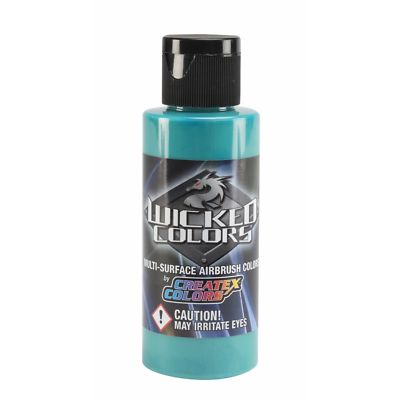 Createx Wicked Colors W019 Fluorescent Aqua 16oz. water-based airbrush paint