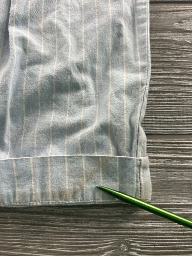 Women's Dockers Casual/Dress Pants - Blue with White Pinstripes Size 8 Vintage - Picture 2 of 11