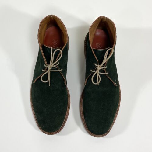 Allen Edmonds Gobi Chukka Ankle Boots Mens Size 10 D Green Suede Lace Up Dainite - Picture 12 of 14