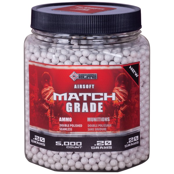 Crosman 5000 6mm BBS Airsoft BB Count Heavy S 20g Bottle White Soft